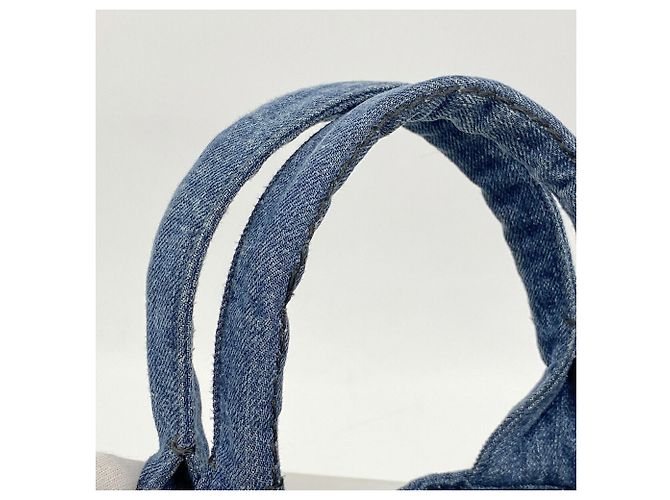 Saco Tote Prada Canapa Denim Azul marinho - vista 8