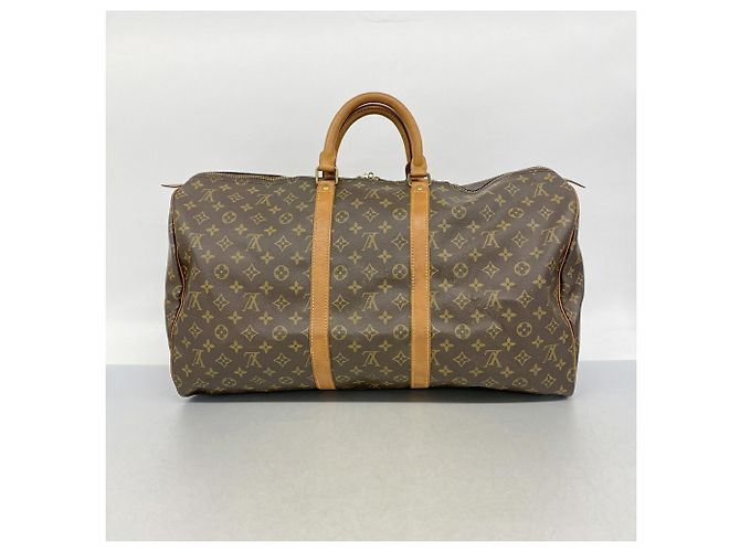 Louis Vuitton Boston Monogram Keepall 55 Marrone - vista 11
