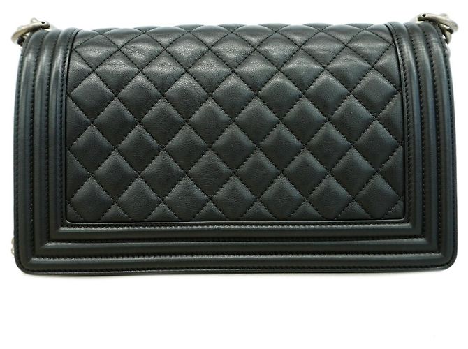 Chanel Boy Chain Shoulder Bag Black - view 10