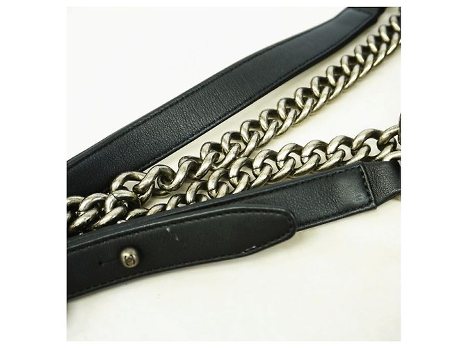 Chanel Boy Chain Shoulder Bag Black - view 8