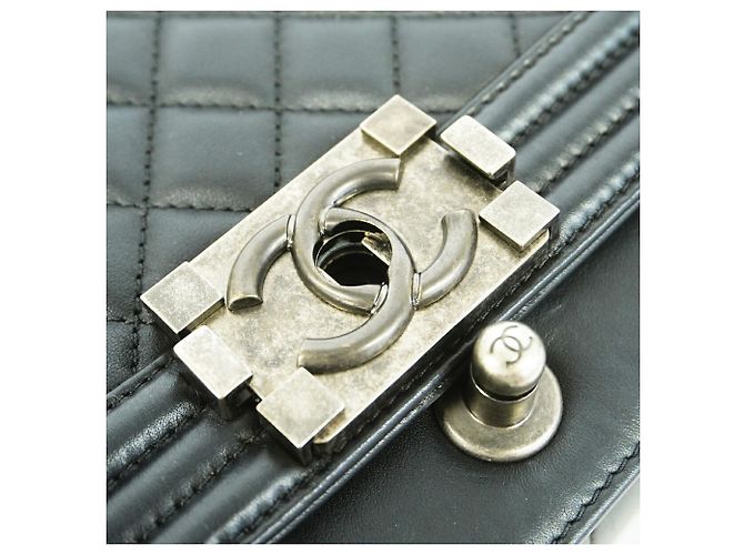 Chanel Boy Chain Shoulder Bag Black - view 9