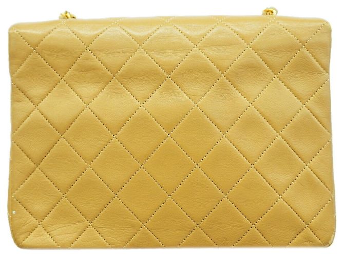 Borsa a tracolla Chanel Matelassé con catena Beige - vista 13