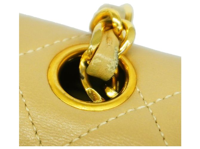 Borsa a tracolla Chanel Matelassé con catena Beige - vista 8