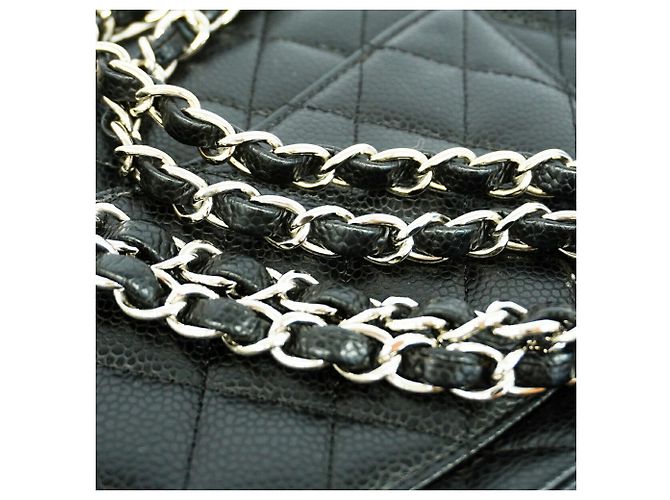 Timeless Borsa a Tracolla Chanel Matelassé Nera Nero - vista 8
