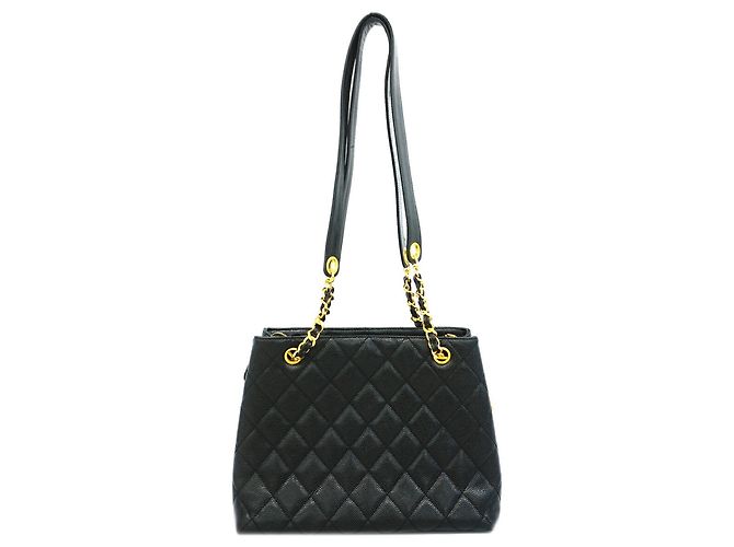 Bolso Tote Chanel de piel de becerro granulada negra Negro - vista 11