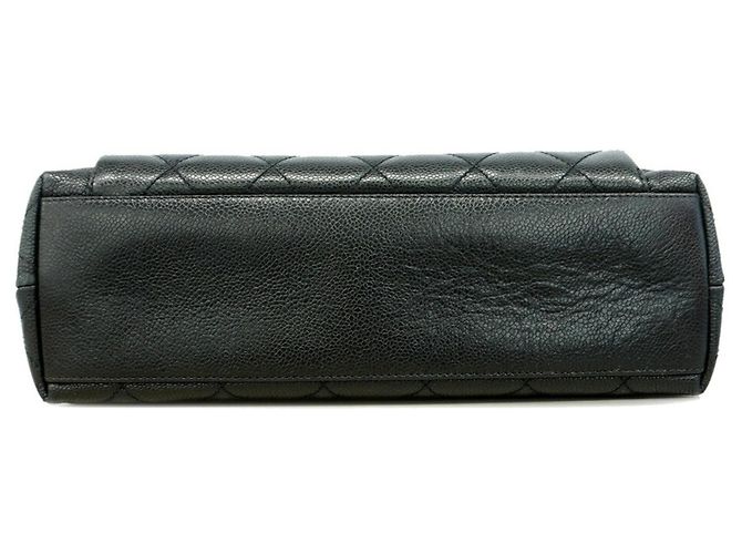 Bolso Tote Chanel de piel de becerro granulada negra Negro - vista 3