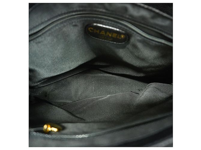 Bolso Tote Chanel de piel de becerro granulada negra Negro - vista 4