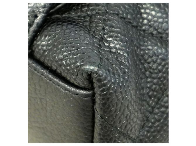 Bolso Tote Chanel de piel de becerro granulada negra Negro - vista 6