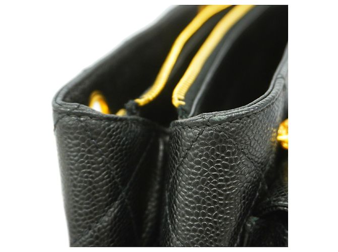 Bolso Tote Chanel de piel de becerro granulada negra Negro - vista 7
