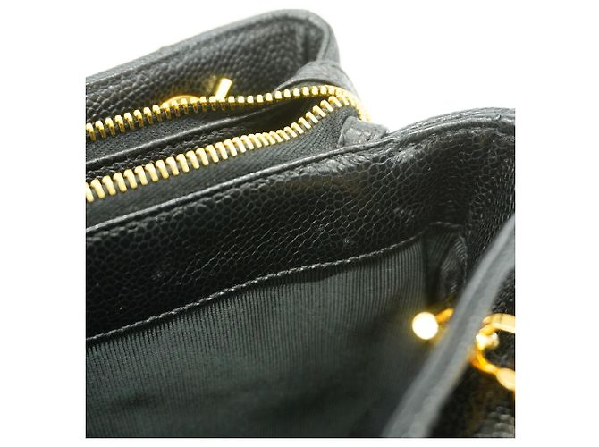 Bolso Tote Chanel de piel de becerro granulada negra Negro - vista 8