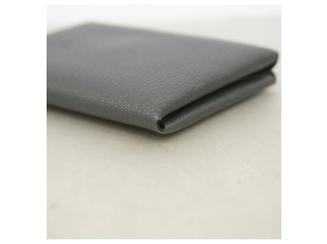 Hermès Portamonete Hermes Calvidio Chevre Mysore Black Nero - vista 5