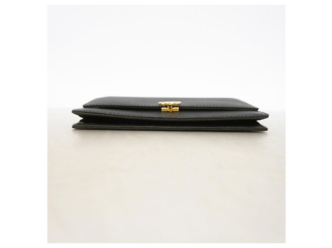 Portafoglio a spalla con catena in pelle nera Chanel Nero - vista 3