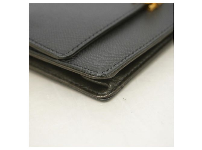 Portafoglio a spalla con catena in pelle nera Chanel Nero - vista 7