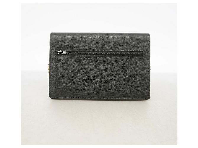 Portafoglio a spalla con catena in pelle nera Chanel Nero - vista 9