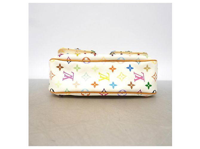 Borsa a tracolla Louis Vuitton Monogram Multicolor Lodge PM Bianco - vista 3