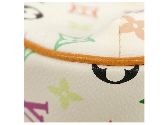 Borsa a tracolla Louis Vuitton Monogram Multicolor Lodge PM Bianco - vista 6
