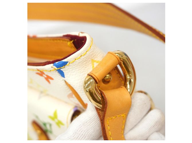 Borsa a tracolla Louis Vuitton Monogram Multicolor Lodge PM Bianco - vista 7