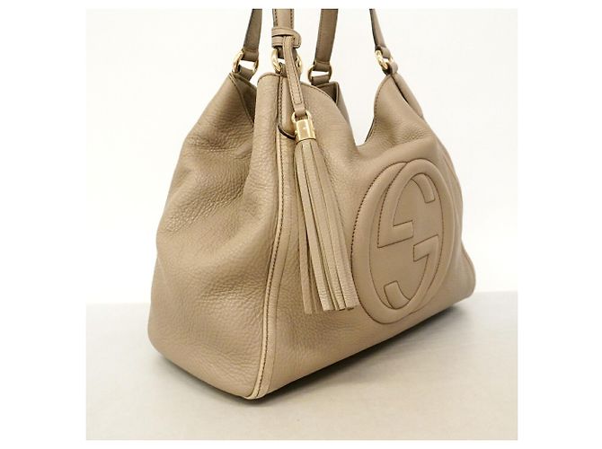 Borsa Gucci Soho Tote Bag 282309 Grigio - vista 2