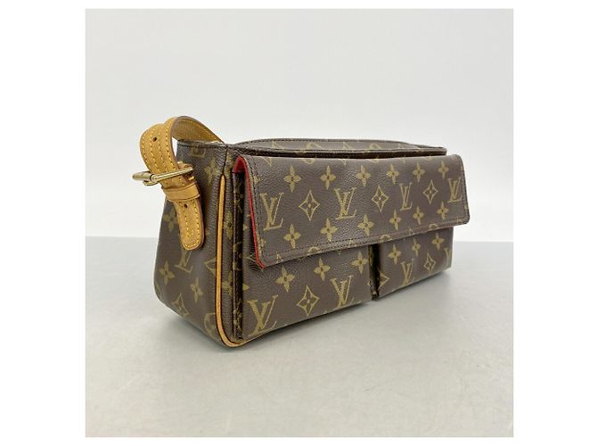 Bolsa de Ombro Louis Vuitton Monogram Vivacite MM Marrom - vista 2