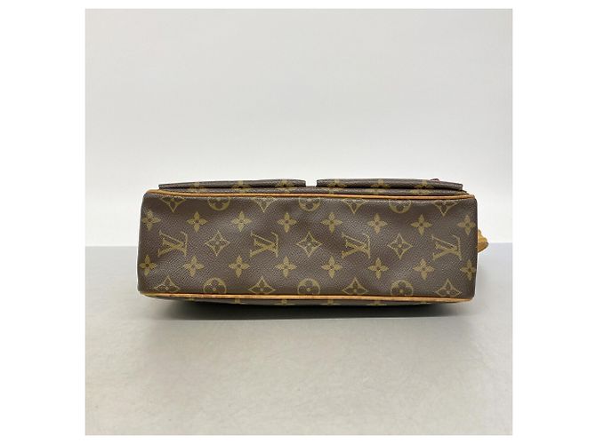 Bolsa de Ombro Louis Vuitton Monogram Vivacite MM Marrom - vista 3