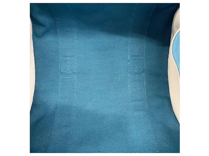 Hermès Hermes Cannes PM Canvas Tote Bag Blue - view 4