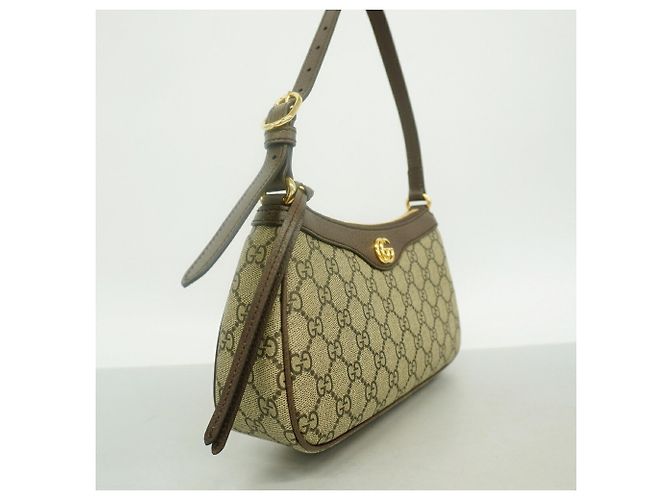 Gucci GG Supreme Schultertasche Braun - Ansicht 2