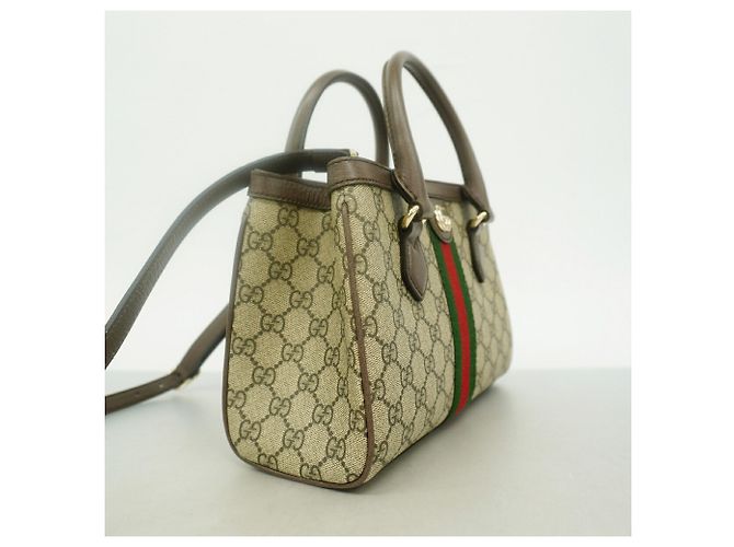 Bolso Gucci Ophidia 2-Way Castaño - vista 2