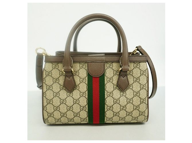 Bolso Gucci Ophidia 2-Way Castaño - vista 8
