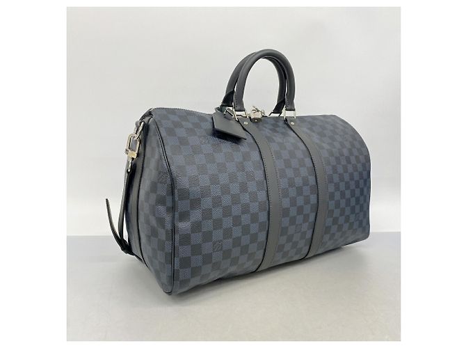 Louis Vuitton Boston Damier Cobalt Keepall Bandoulière 45 Blu - vista 2
