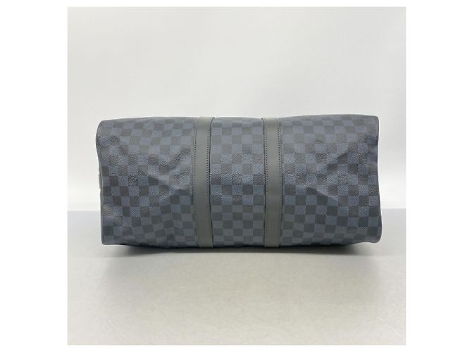 Louis Vuitton Boston Damier Cobalt Keepall Bandoulière 45 Blu - vista 3