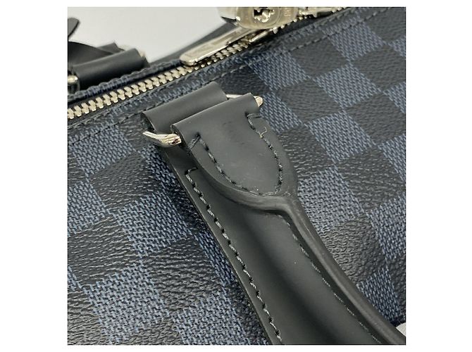 Louis Vuitton Boston Damier Cobalt Keepall Bandoulière 45 Blu - vista 9
