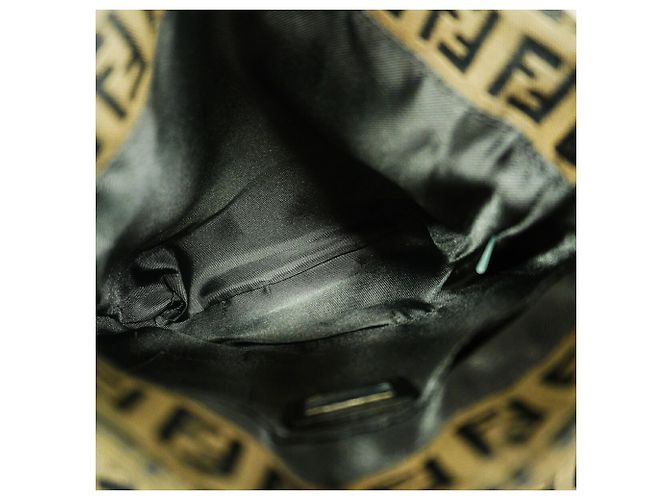Borsa a tracolla Fendi Zucchino Marrone scuro - vista 4