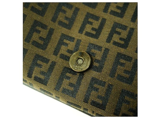 Borsa a tracolla Fendi Zucchino Marrone scuro - vista 7