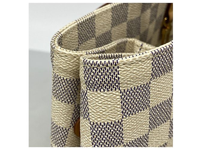 Bolso Tote Cabas MM Louis Vuitton Damier Azur Blanco - vista 7