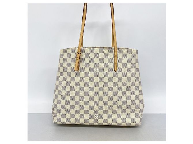 Bolso Tote Cabas MM Louis Vuitton Damier Azur Blanco - vista 9