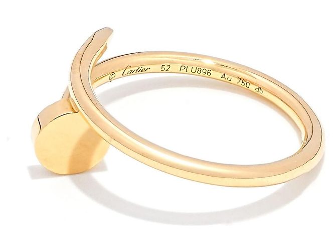 Anello Cartier Juste un Clou Oro Giallo 750/18K modello sottile misura 52 - vista 3