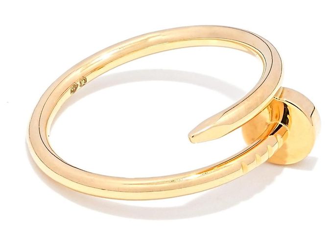 Anello Cartier Juste un Clou Oro Giallo 750/18K modello sottile misura 52 - vista 4