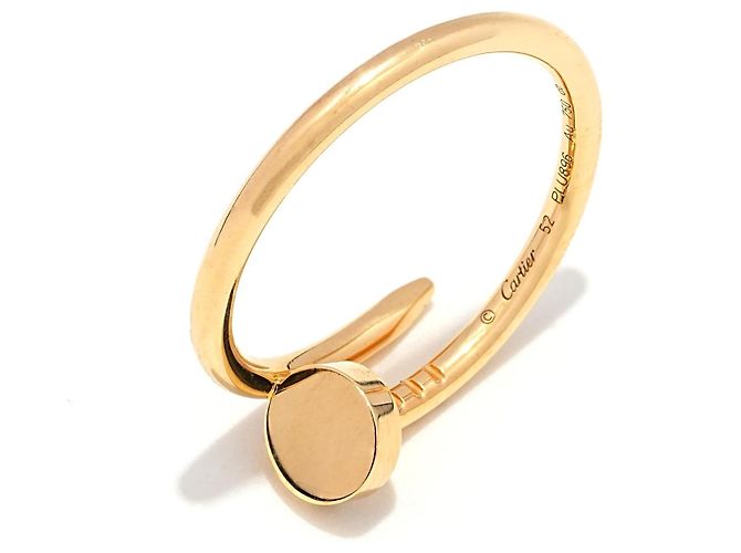 Anello Cartier Juste un Clou Oro Giallo 750/18K modello sottile misura 52 - vista 5