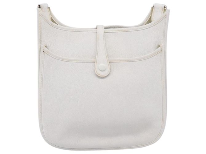 Hermès Borsa Hermes Evelyne Gen I Togo GM Bianco - vista 2