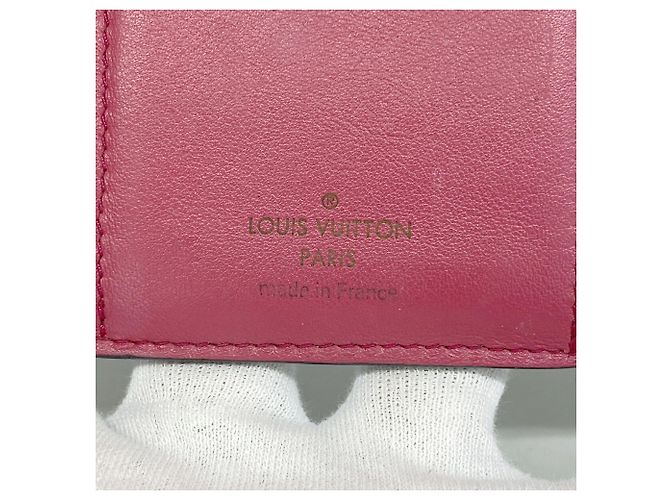 Carteira Tri-fold Louis Vuitton Preto Rosa - vista 4