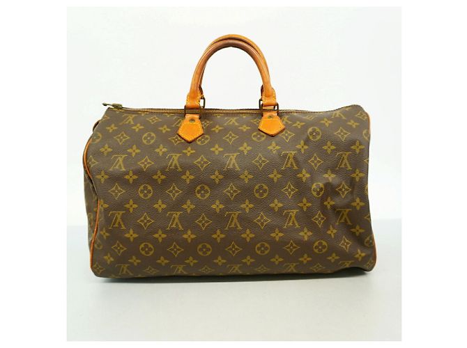 Bolso Louis Vuitton Monogram Speedy 40 Castaño - vista 12