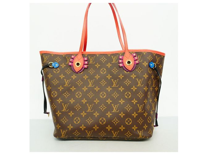 Louis Vuitton Monogram Totem Neverfull MM Tote Bag Braun - Ansicht 13