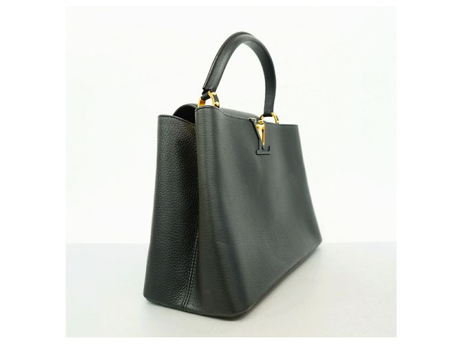 Louis Vuitton Capucines MM Handtasche Schwarz - Ansicht 2