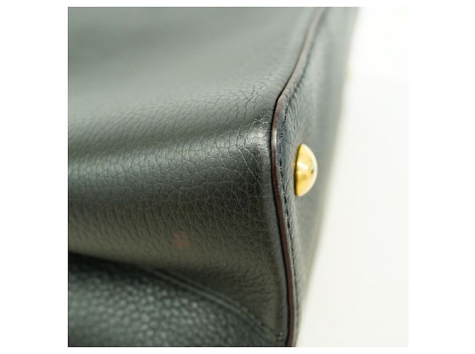 Louis Vuitton Capucines MM Handtasche Schwarz - Ansicht 6