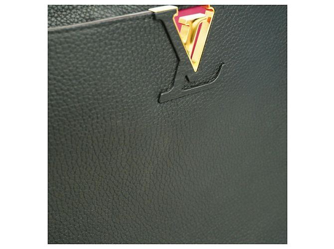 Louis Vuitton Capucines MM Handtasche Schwarz - Ansicht 9