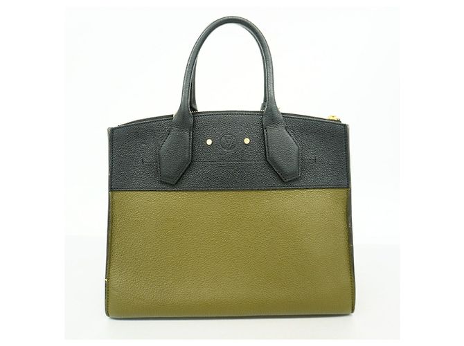 Borsa Louis Vuitton City Steamer MM Nero Cachi - vista 11