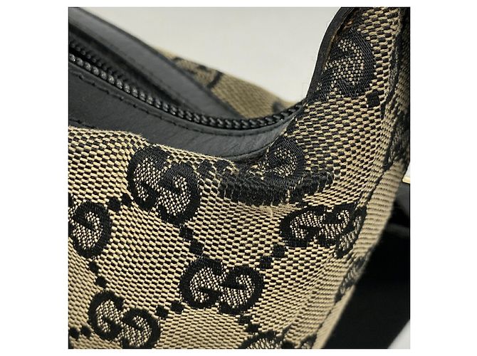 Gucci Schultertasche GG Canvas 019 0433 Braun Schwarz - Ansicht 6
