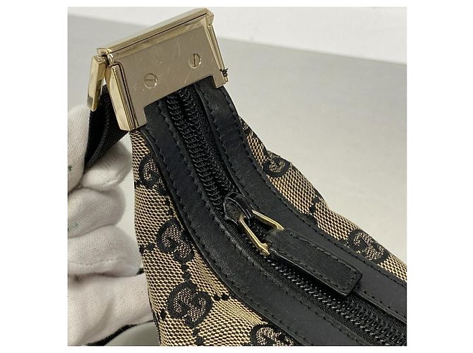Gucci Schultertasche GG Canvas 019 0433 Braun Schwarz - Ansicht 7