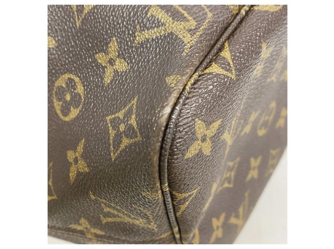 Borsa Tote Louis Vuitton Monogram Neverfull MM Marrone - vista 10