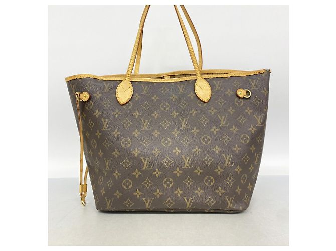 Borsa Tote Louis Vuitton Monogram Neverfull MM Marrone - vista 11